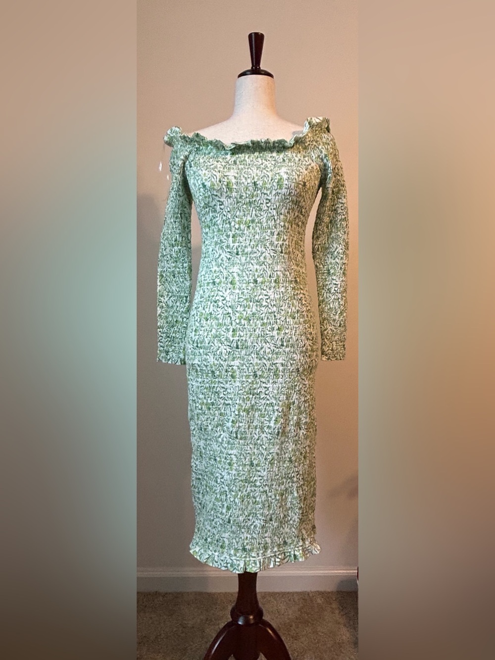 NWT INC International Concepts Off-Shoulder Midi Dress